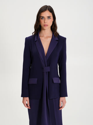 Giacca in Raso con Drappo