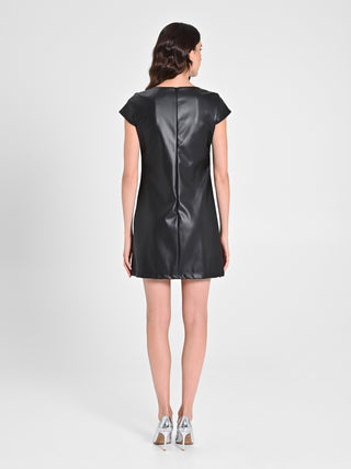 Abito Nero in Similpelle