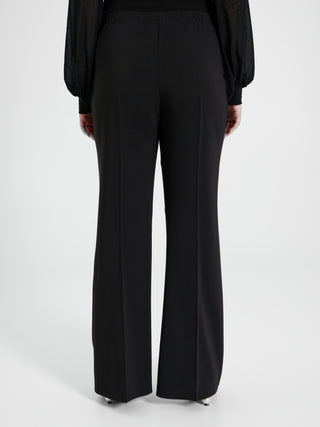 Pantaloni Flared Curvy con Perle