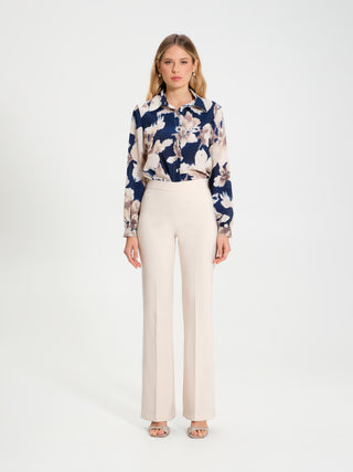 Pantaloni Flared in Tessuto Tecnico