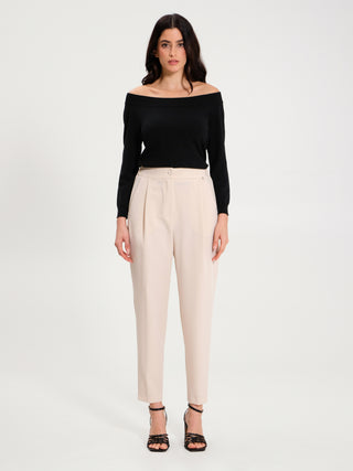 Maglia con scollo Shiffer Nero