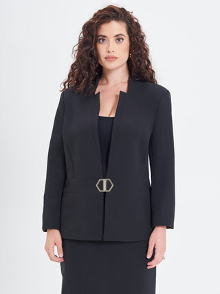 Giacca Curvy Fibbia Geometrica