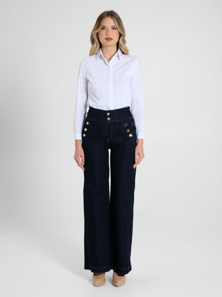 Jeans Palazzo Marinière