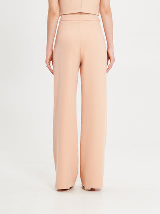 Pantaloni Palazzo Arancione Pesca