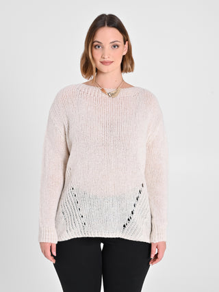 Maglioncino Curvy Bianco