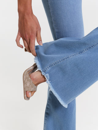 Jeans a Zampa Lavaggio Chiaro