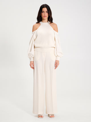 Maglia con Maniche Palloncino Panna