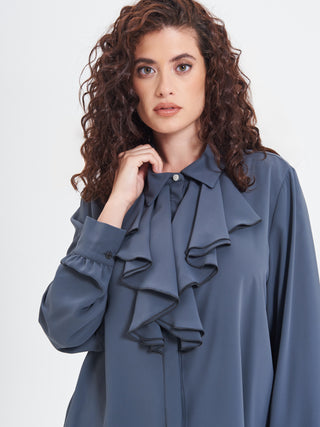 Camicia Curvy Volants