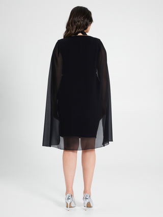 Tubino Curvy con Mantella e Colletto