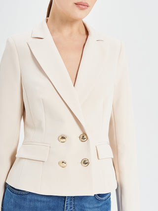 Giacca Doppiopetto Beige