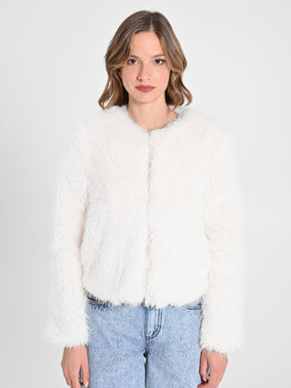 Giacca Corta effetto Pelliccia