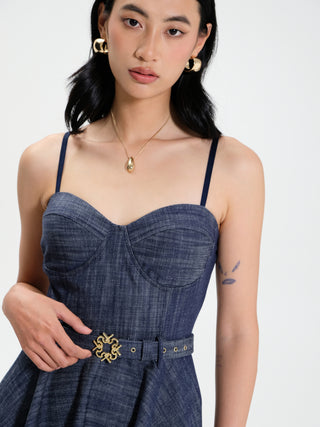 Abito Corto in Denim