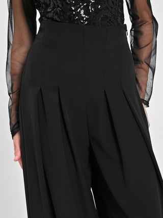 Pantaloni Neri Ampi