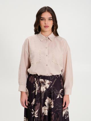 Elisa d'Ospina X Rinascimento Curvy | Camicia con Borchie