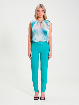 Pantaloni Skinny in Tessuto Tecnico