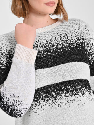 Maglione Curvy Black & White