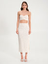 Gonna Tubino in Pizzo Avorio