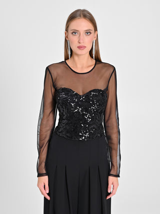 Top Bustier Paillettes