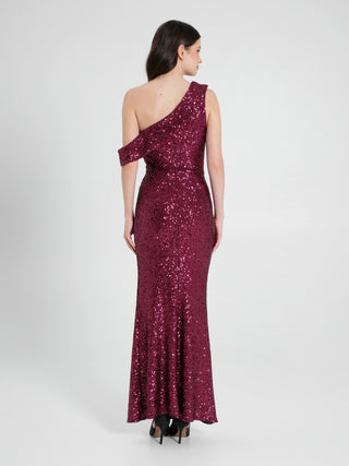 Abito Monospalla Paillettes