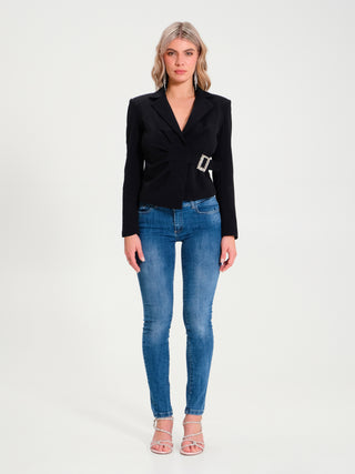 Giacca con Fibbia Gioiello