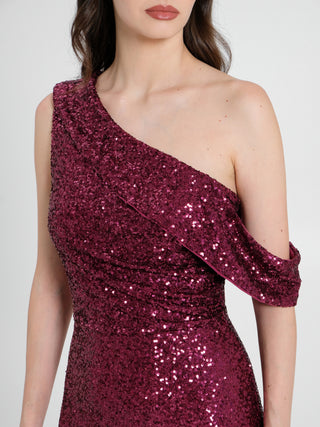 Abito Monospalla Paillettes