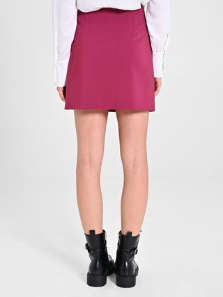 Minigonna ad A in Tessuto Tecnico