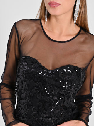 Top Bustier Paillettes
