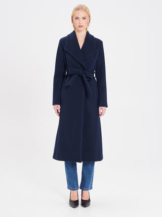 Cappotto blu notte vestaglia