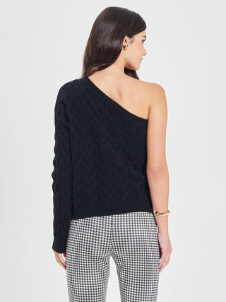 Maglioncino Off-the-Shoulder Nero