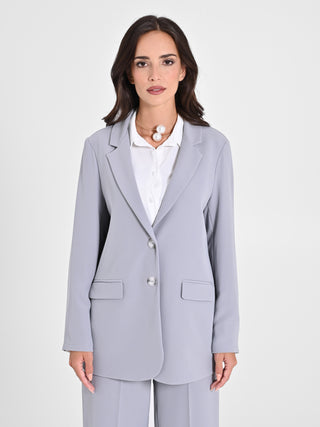 Giacca Grigia in Crepe