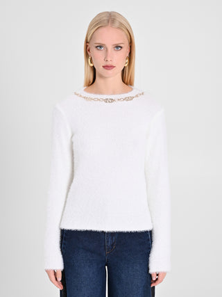 Maglioncino Bianco Chain RR