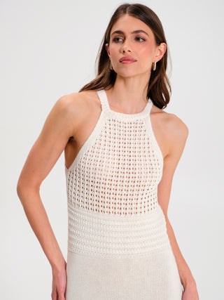 Abito Crochet Bianco