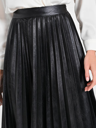 Gonna Plissé simil pelle