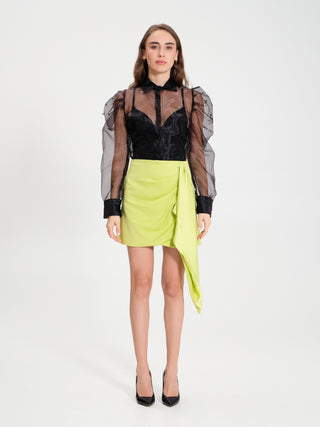 Camicia in Organza con Pietre