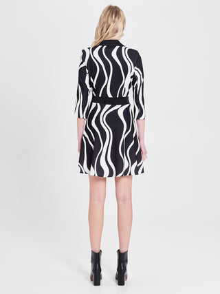 Abito Giacca stampa Onde Black & White