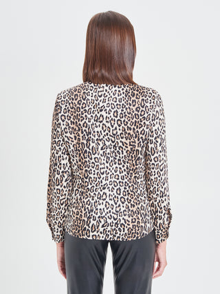 Camicia in Viscosa Animalier