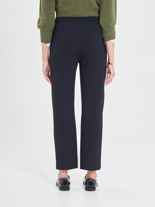 Pantaloni in Punto Milano Nero