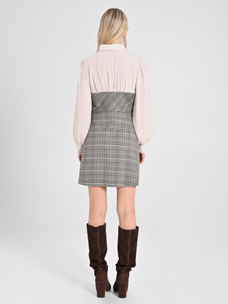 Abito Bustier Principe di Galles