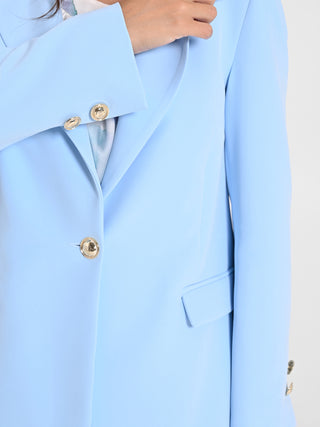 Giacca in Tessuto Tecnico Azzurra