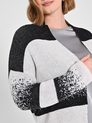 Cardigan Curvy Black & White