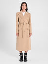 Maxi Cappotto Cammello con Cintura