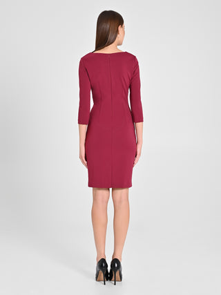 Tubino Drappeggiato Bordeaux