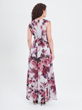 Abito Curvy stampa Fiori Astratti