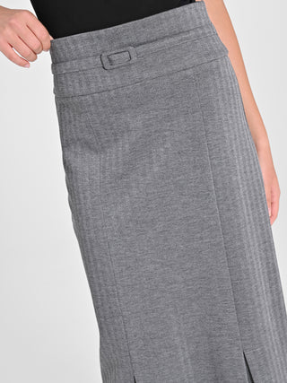 Gonna Tubino in Tessuto Spinato