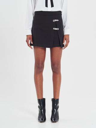 Skort Nera Glam Bows