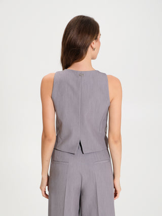 Gilet 3 Bottoni in Poliviscosa