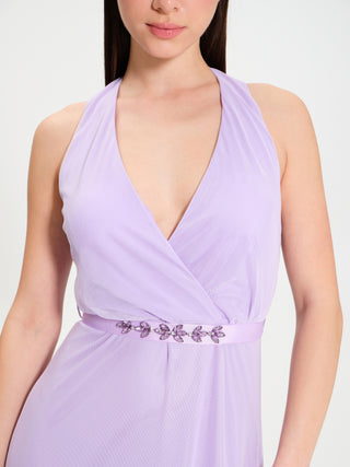 Abito in Tulle con Cintura Gioiello