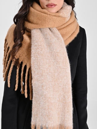 Maxi Sciarpa Sfumata Beige