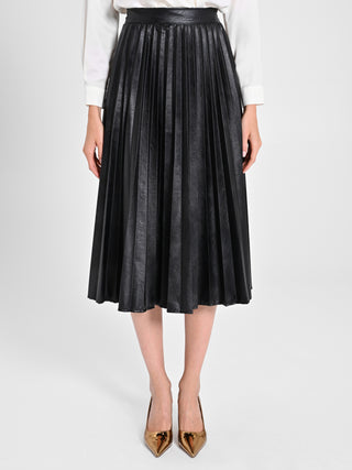 Gonna Plissé simil pelle