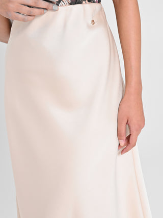 Gonna Midi in Envers Satin